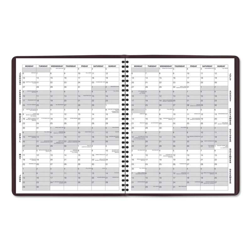 AT-A-GLANCE Monthly Planner, 11 x 9, Winestone Cover, 15-Month (Jan to Mar): 2023 to 2024