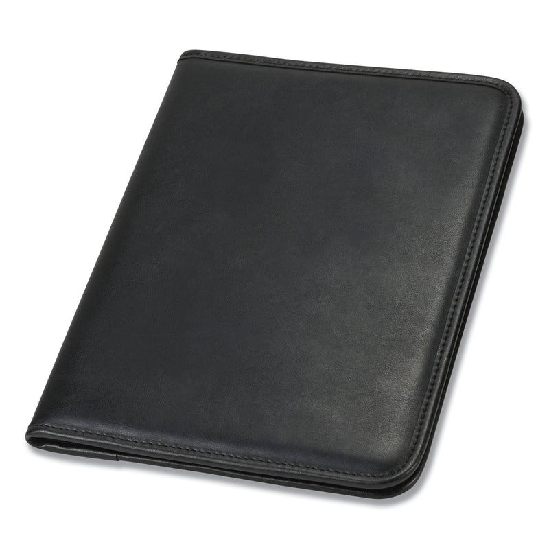 Samsill Professional Padfolio, Storage Pockets/Card Slots, Writing Pad, Black