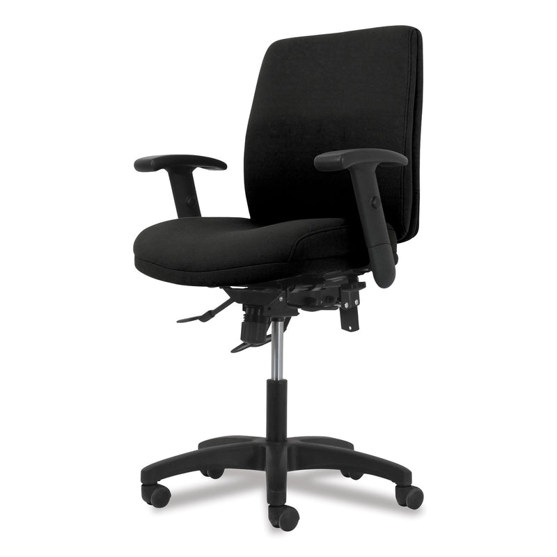 HON Network Mid-Back Task Chair, Supports Up to 250 lb, 18.3" to 22.8" Seat Height, Black