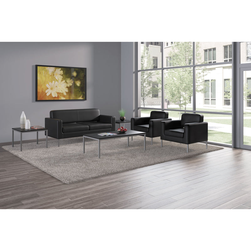 HON Occasional Coffee Table, Rectangular, 48w x 24d x 15.63h, Black