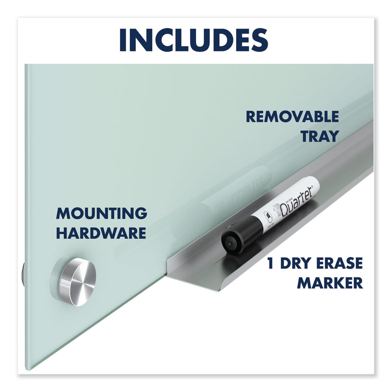 Quartet Infinity Glass Marker Board, Frosted, 24 x 18