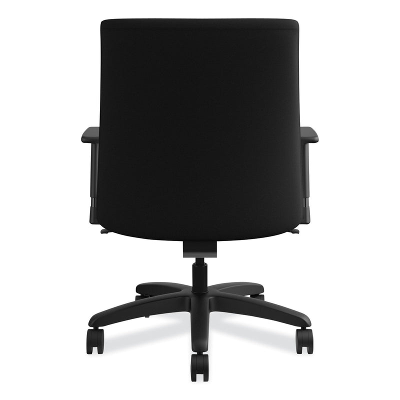 HON Ignition Series Big/Tall Mid-Back Work Chair, Supports Up to 450 lb, 17" to 20" Seat Height, Black