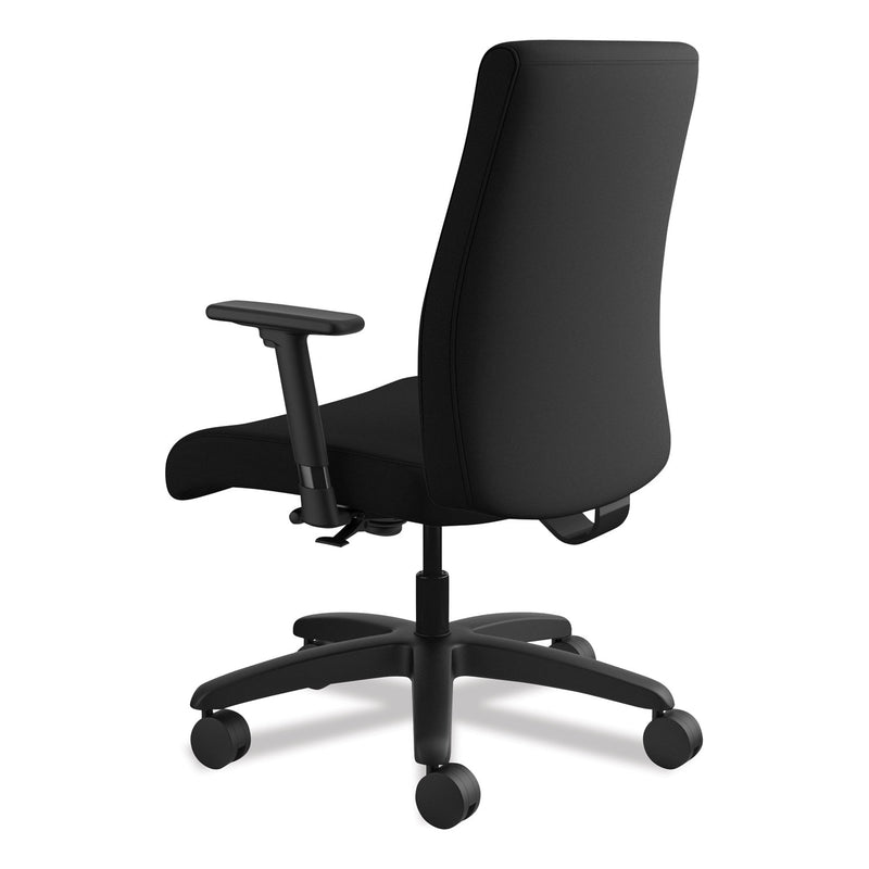 HON Ignition Series Big/Tall Mid-Back Work Chair, Supports Up to 450 lb, 17" to 20" Seat Height, Black