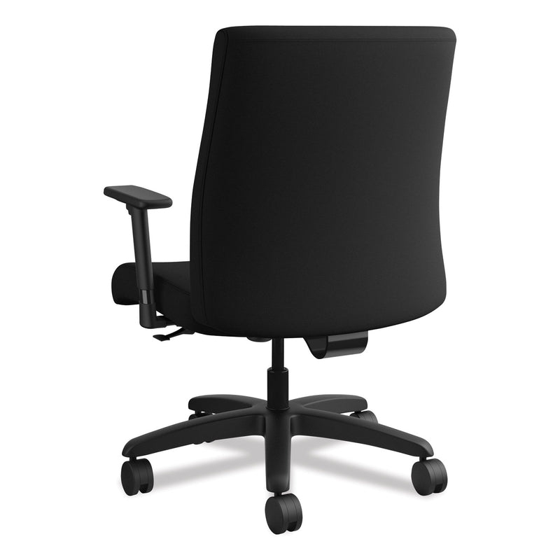 HON Ignition Series Big/Tall Mid-Back Work Chair, Supports Up to 450 lb, 17" to 20" Seat Height, Black