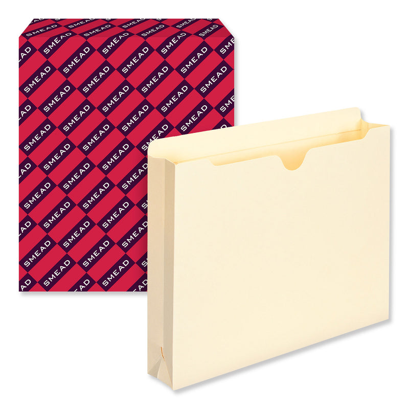 Smead Manila File Jackets, 2-Ply Straight Tab, Letter Size, Manila, 50/Box