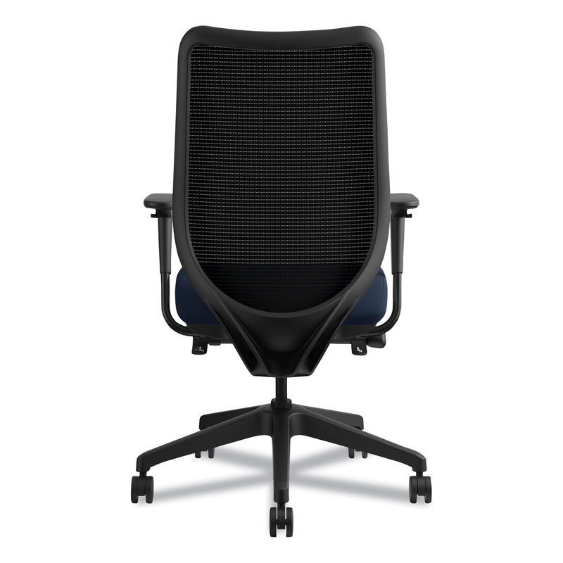 HON Nucleus Series Work Chair, ilira-Stretch M4 Back, Supports Up to 300 lb, 17" to 22" Seat Height, Navy Seat/Back, Black Base