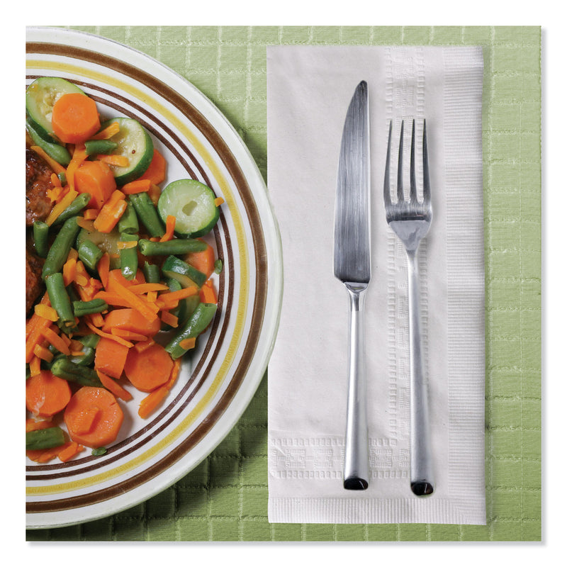 Tork Advanced Dinner Napkins, 2-Ply, 15" x 17", 1/8 Fold, White, 100/PK, 28 PK/CT