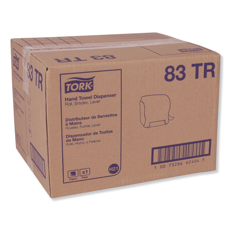 Tork Compact Hand Towel Roll Dispenser, 12.49 x 8.6 x 12.82, Smoke