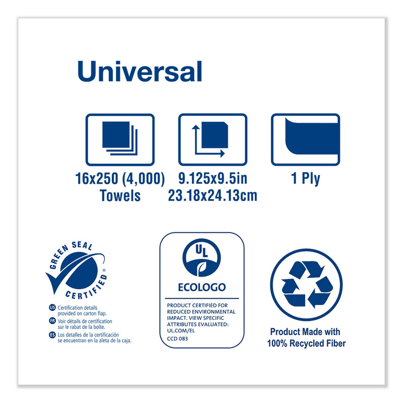 Tork Multifold Hand Towel, 9.13 x 9.5, Natural, 250/Pack, 16 Packs/Carton