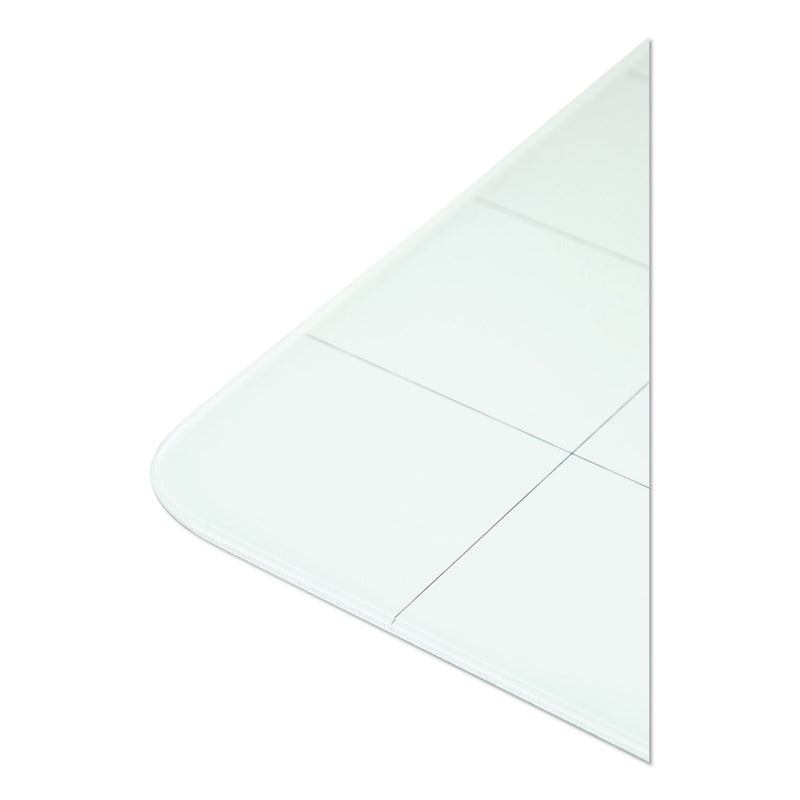 U Brands Cubicle Glass Dry Erase Undated Four Week Calendar Board, 23 x 12, White