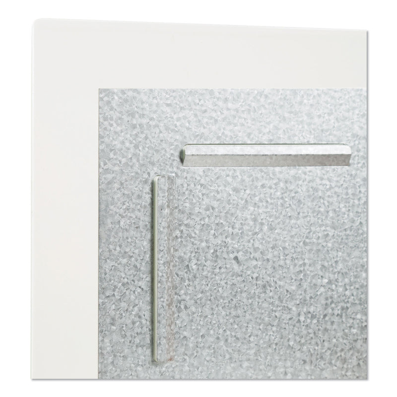 U Brands Floating Glass Dry Erase Board, 36 x 24, White