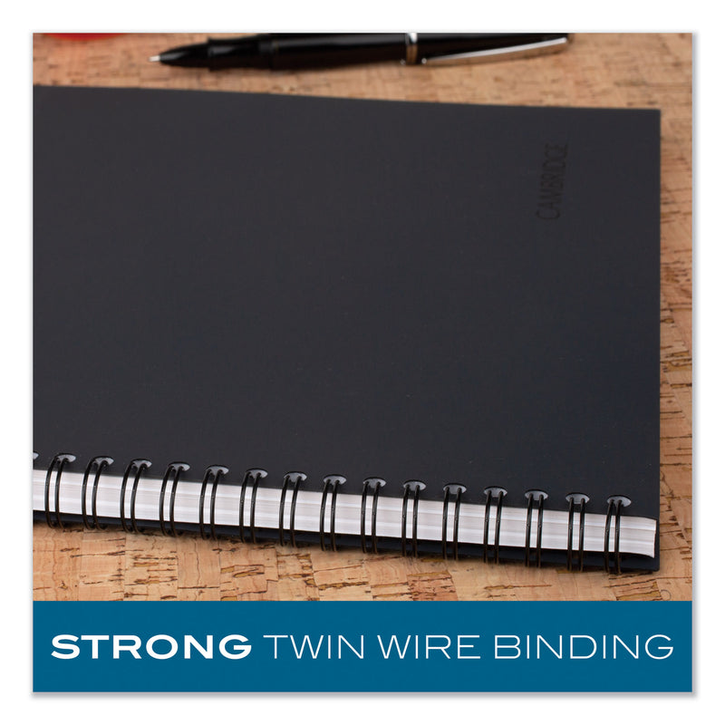 Cambridge Wirebound Guided Action Planner Notebook, 1-Subject, Project-Management Format, Gray Cover, 11 x 8.5, 80 Sheets