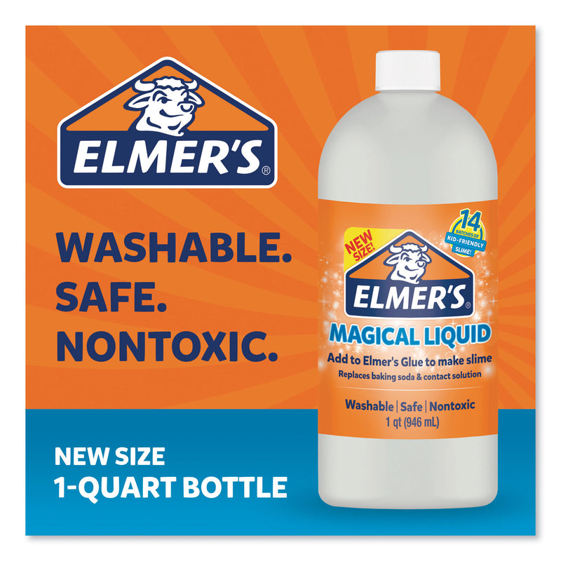 Elmer's Glue Slime Magical Liquid Activator Solution, 32 oz, Dries Clear