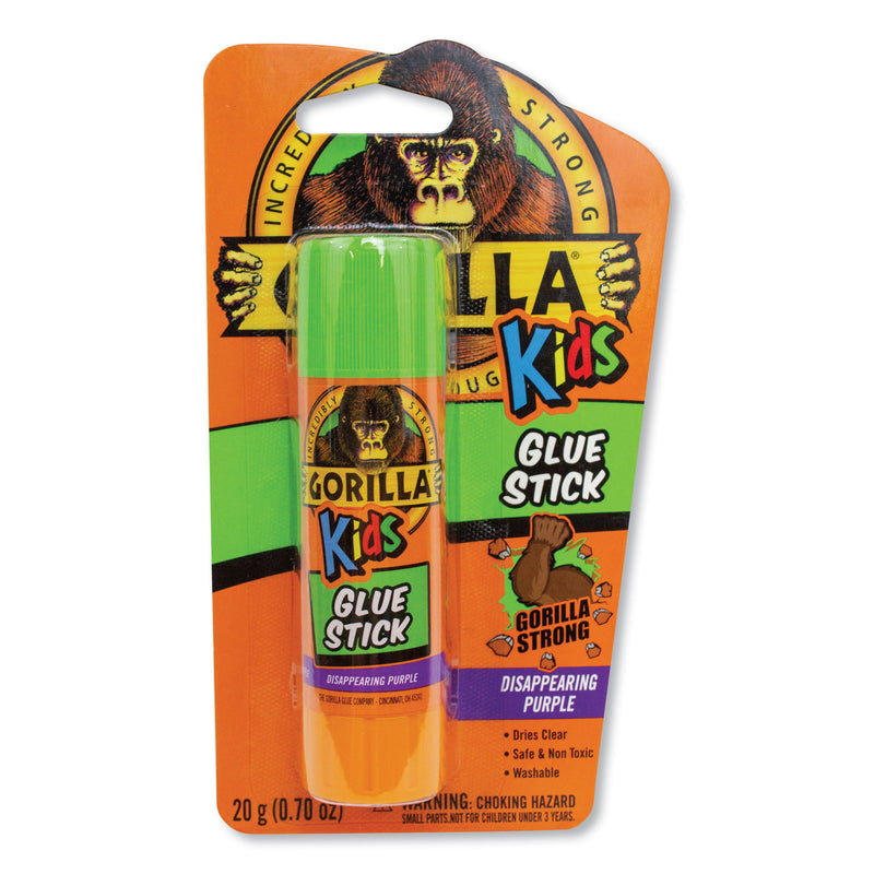 Gorilla School Glue Sticks, 0.7 oz/Stick, Dries Clear, 6/Box