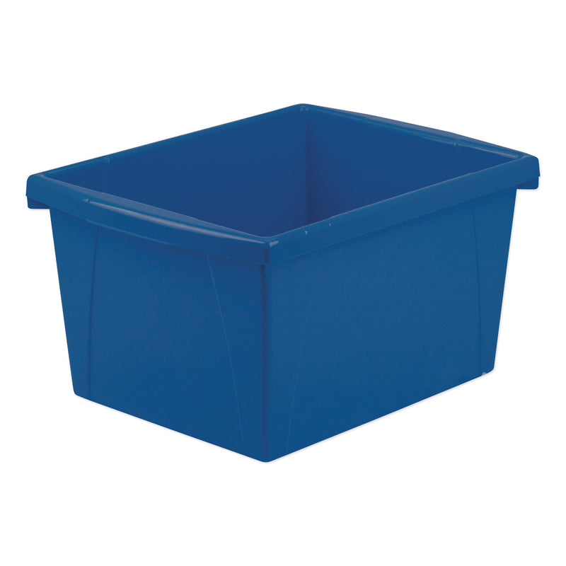 Storex Storage Bins, 4 gal, 10" x 12.63" x 7.75", Randomly Assorted Colors