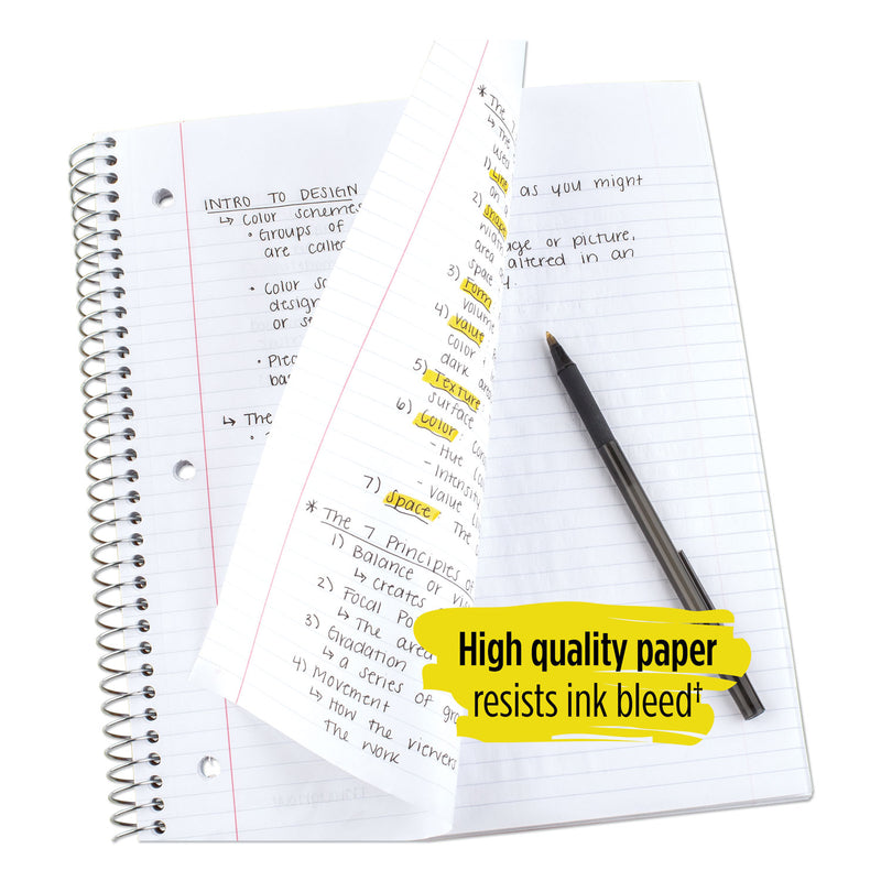 Five Star Wirebound Notebook, 1 Subject, Medium/College Rule, Randomly Assorted Covers, 11 x 8.5, 100 Sheets