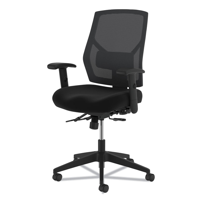 HON VL582 High-Back Task Chair, Supports Up to 250 lb, 19" to 22" Seat Height, Black