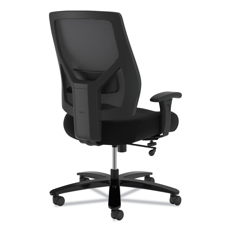 HON Crio Big and Tall Mid-Back Task Chair, Supports Up to 450 lb, 18" to 22" Seat Height, Black