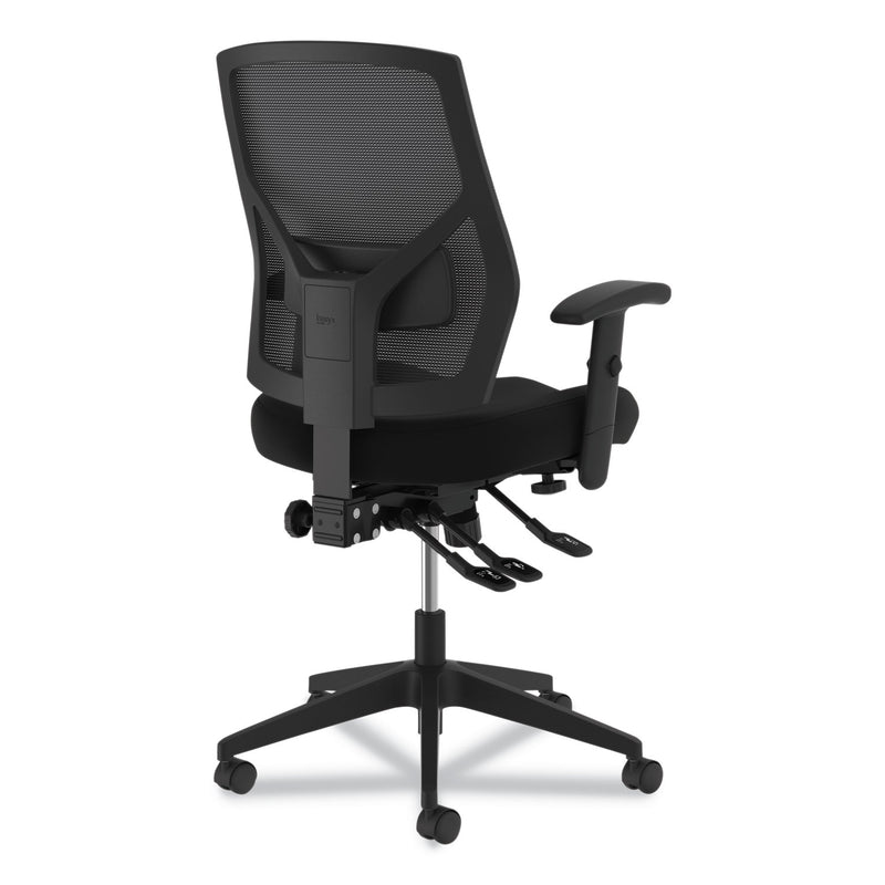 HON VL582 High-Back Task Chair, Supports Up to 250 lb, 19" to 22" Seat Height, Black