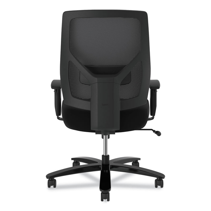 HON Crio Big and Tall Mid-Back Task Chair, Supports Up to 450 lb, 18" to 22" Seat Height, Black