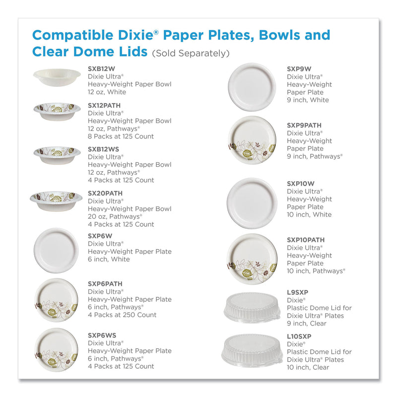 Dixie Pathways Heavyweight Paper Bowls, 20 oz, Green/Burgundy, 500/Carton