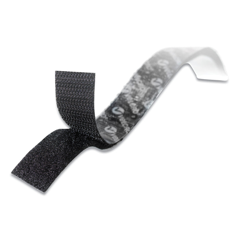 VELCRO Sticky-Back Fasteners with Dispenser, Removable Adhesive, 0.75" x 5 ft, Black