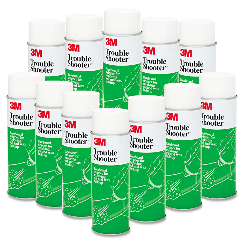 3M TroubleShooter Baseboard Stripper, 21 oz Aerosol Spray, 12/Carton