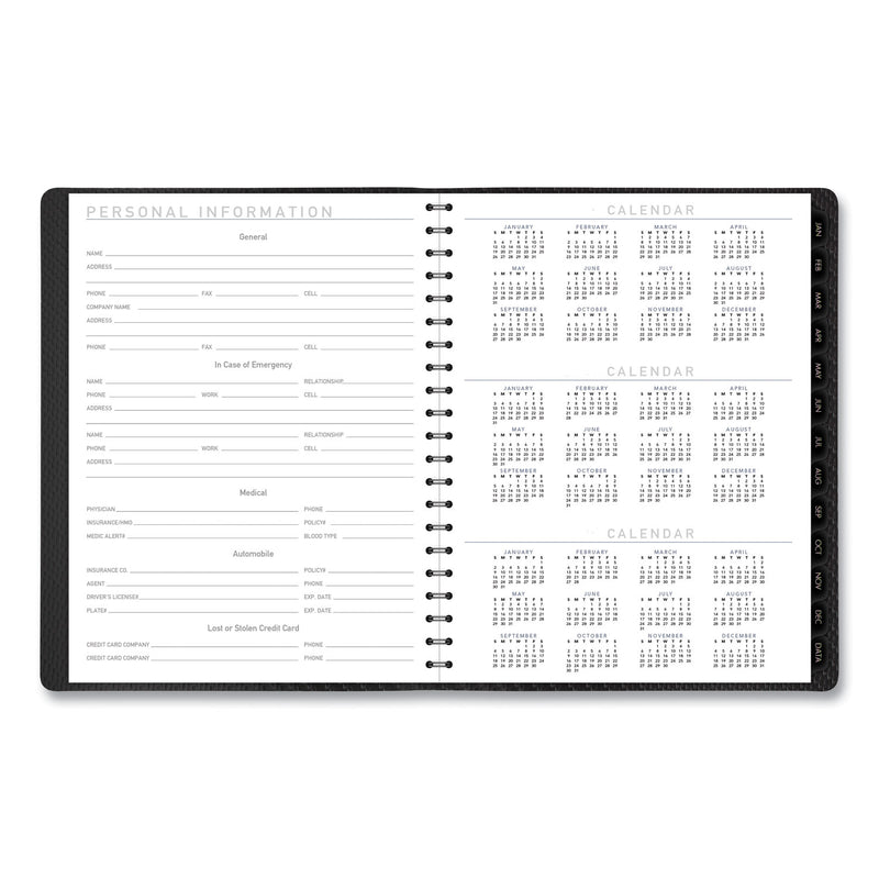 AT-A-GLANCE Contemporary Weekly/Monthly Planner, Vertical-Column Format, 11 x 8.25, Graphite Cover, 12-Month (Jan to Dec): 2023