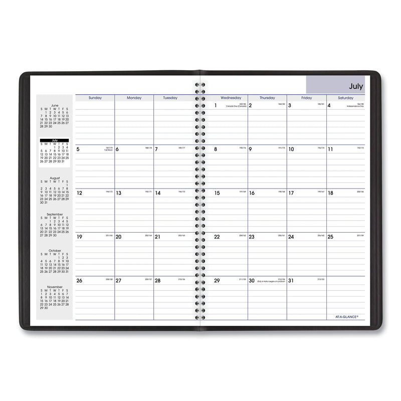 AT-A-GLANCE DayMinder Monthly Planner, Academic Year, Ruled Blocks, 12 x 8, Black Cover, 14-Month (July to Aug): 2022 to 2023