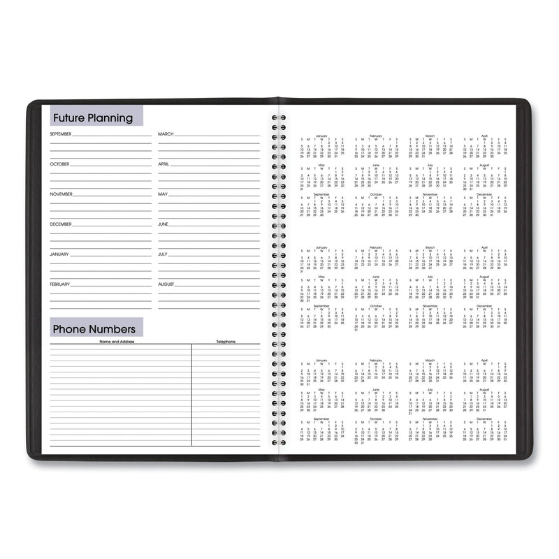 AT-A-GLANCE DayMinder Monthly Planner, Academic Year, Ruled Blocks, 12 x 8, Black Cover, 14-Month (July to Aug): 2022 to 2023