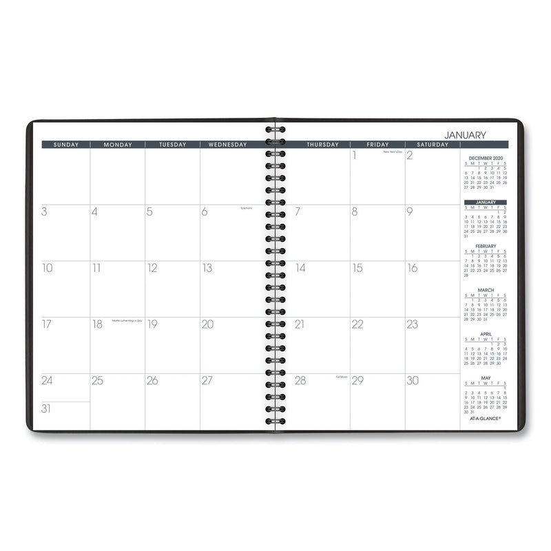 AT-A-GLANCE Monthly Planner, 8.75 x 7, Black Cover, 12-Month (Jan to Dec): 2023