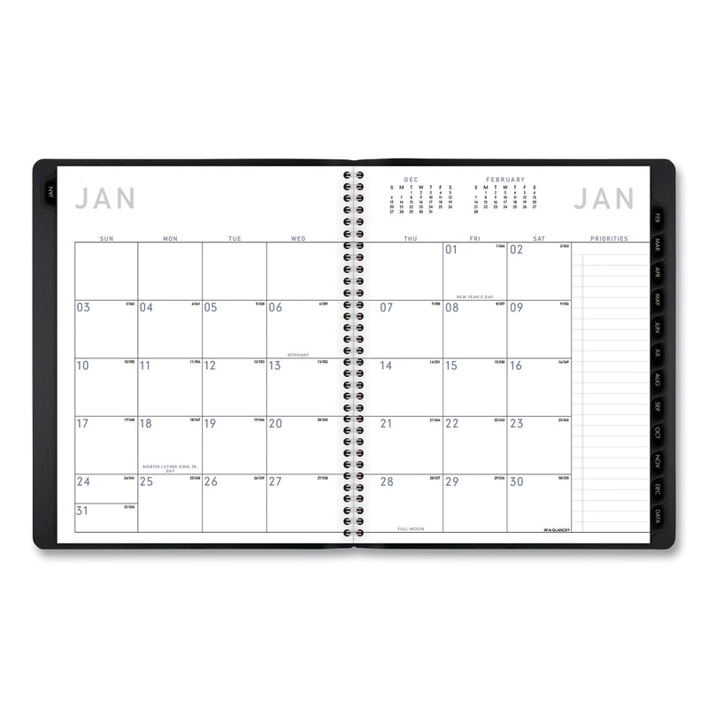 AT-A-GLANCE Contemporary Monthly Planner, 8.75 x 7, Black Cover, 12-Month (Jan to Dec): 2023