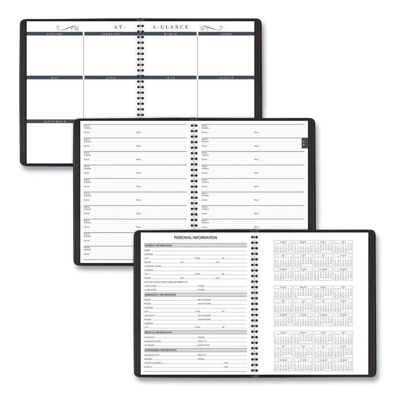 AT-A-GLANCE Monthly Planner in Business Week Format, 10 x 8, Black Cover, 12-Month (Jan to Dec): 2023