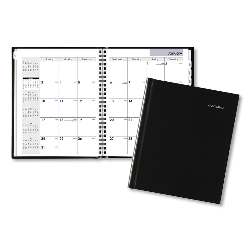 AT-A-GLANCE DayMinder Hard-Cover Monthly Planner with Memo Section, 8.5 x 7, Black Cover, 12-Month (Jan to Dec): 2023