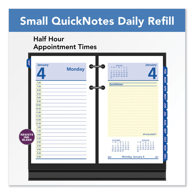 AT-A-GLANCE QuickNotes Desk Calendar Refill, 3.5 x 6, White Sheets, 2023