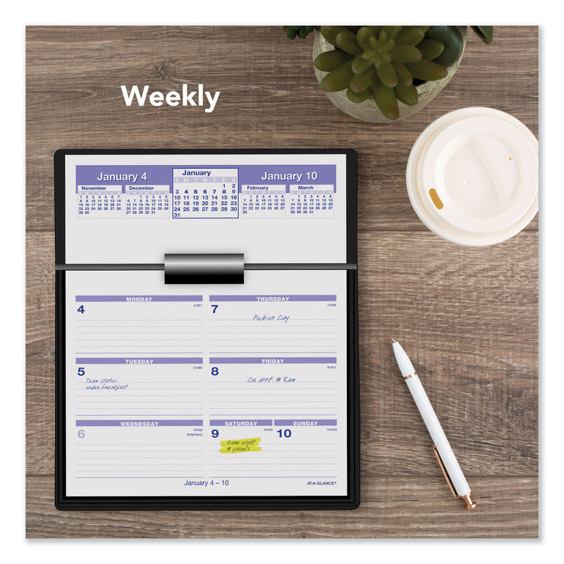 AT-A-GLANCE Flip-A-Week Desk Calendar Refill, 7 x 6, White Sheets, 2023