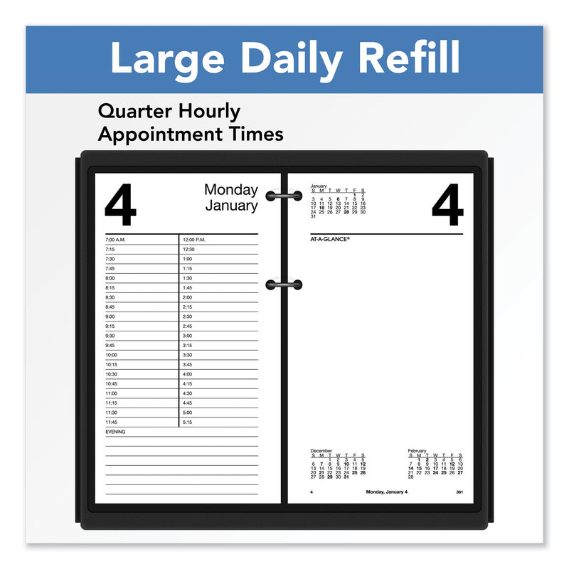 AT-A-GLANCE Large Desk Calendar Refill, 4.5 x 8, White Sheets, 2023