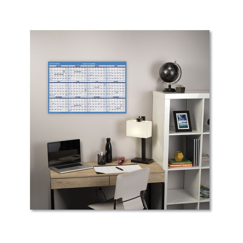 AT-A-GLANCE Horizontal Reversible/Erasable Wall Planner, 36 x 24, AY: 12-Month (July-June): 2022-2023, RY: 12-Month (Jan-Dec): 2023