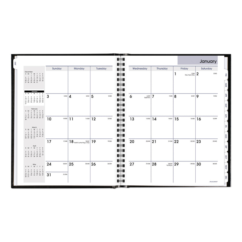 AT-A-GLANCE DayMinder Hard-Cover Monthly Planner with Memo Section, 8.5 x 7, Black Cover, 12-Month (Jan to Dec): 2023