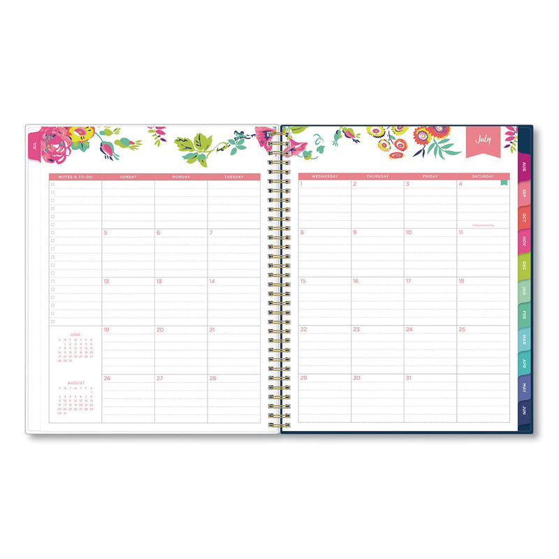 Blue Sky Day Designer Peyton Create-Your-Own Cover Weekly/Monthly Planner, Floral, 11 x 8.5, Navy, 12-Month (July-June): 2022-2023