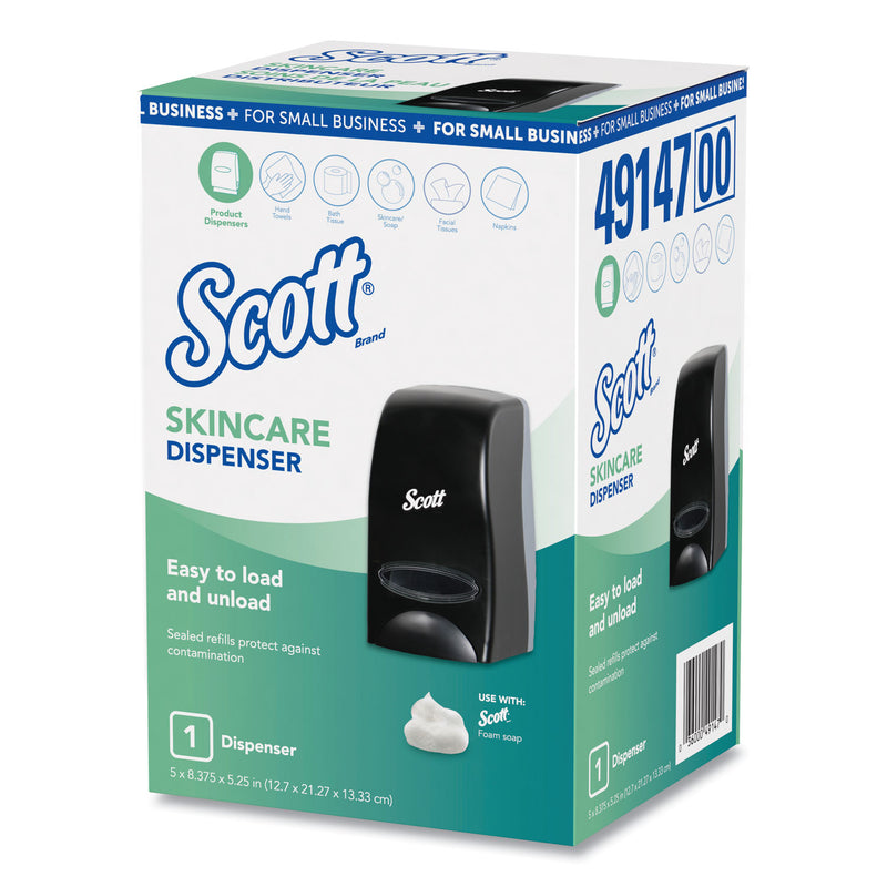 Scott Essential Manual Skin Care Dispenser, For Small Business, 1,000 mL, 5.43 x 4.85 x 8.36, Black