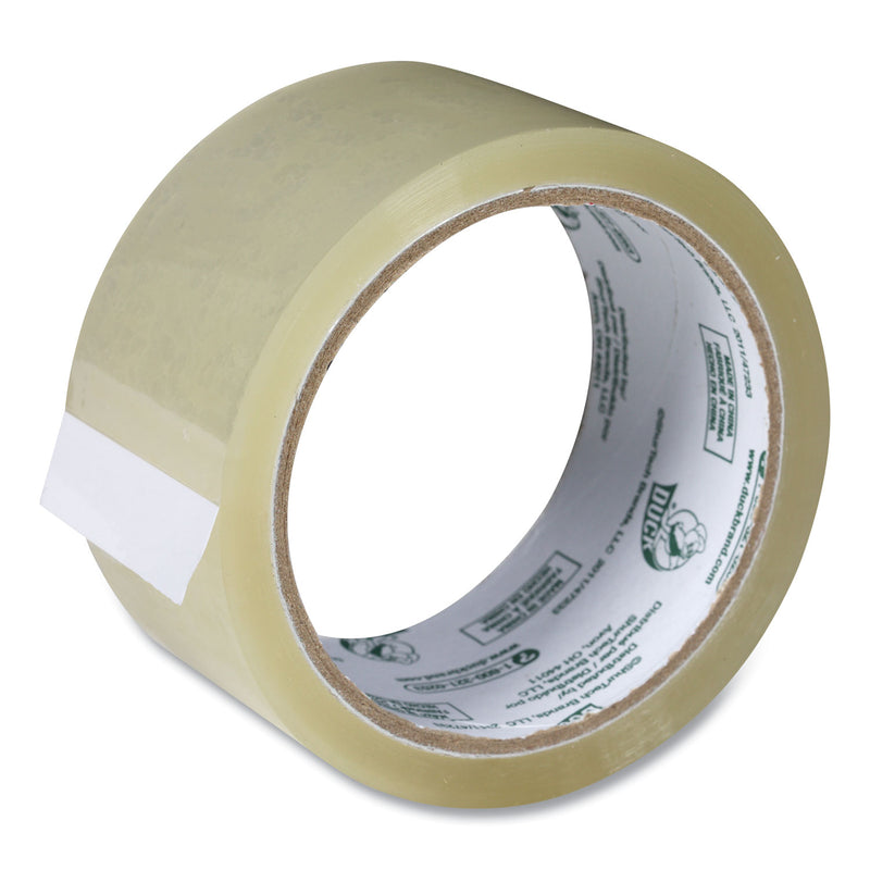 Duck Commercial Grade Packaging Tape, 3" Core, 1.88" x 55 yds, Clear, 6/Pack