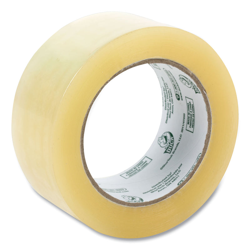 Duck Commercial Grade Packaging Tape, 3" Core, 1.88" x 109 yds, Clear, 6/Pack