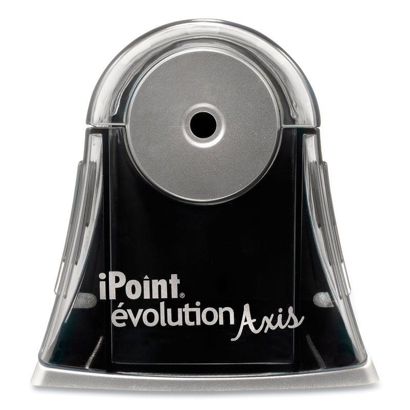 Westcott iPoint Evolution Axis Pencil Sharpener, AC-Powered, 4.25 x 7 x 4.75, Black/Silver