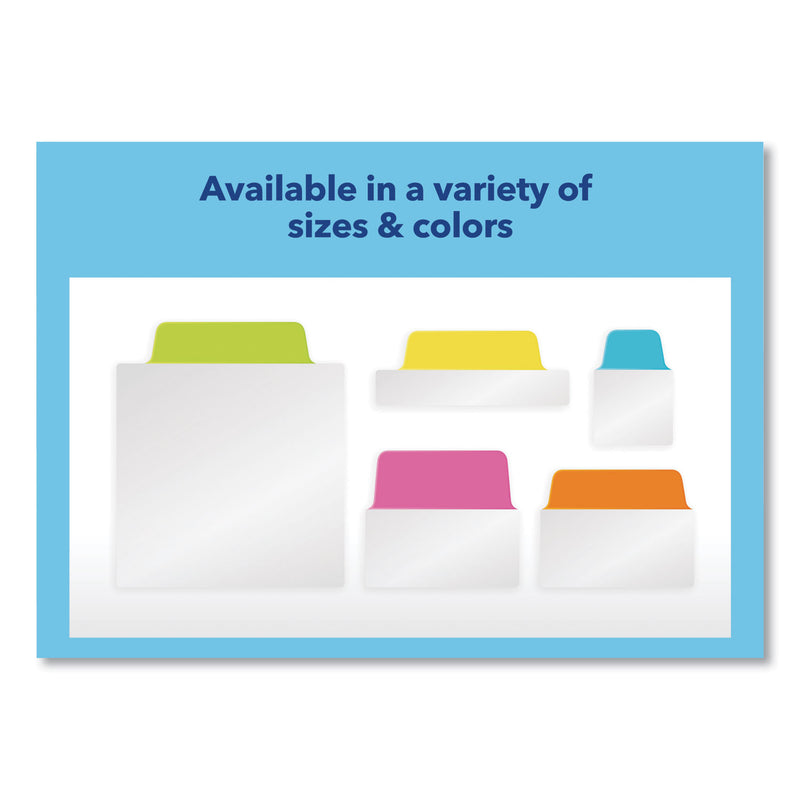 Avery Ultra Tabs Repositionable Tabs, Standard: 2" x 1.5", 1/5-Cut, Assorted Neon Colors, 24/Pack