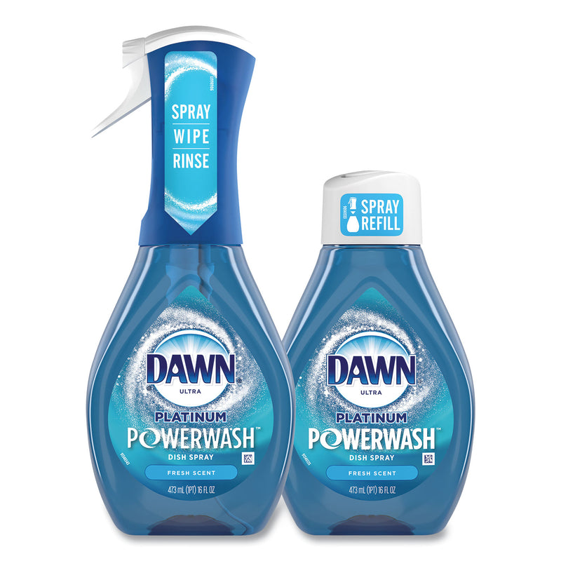 Dawn Platinum Powerwash Dish Spray, Fresh, 16 oz Spray Bottle, 2/Pack, 3 Packs/Carton