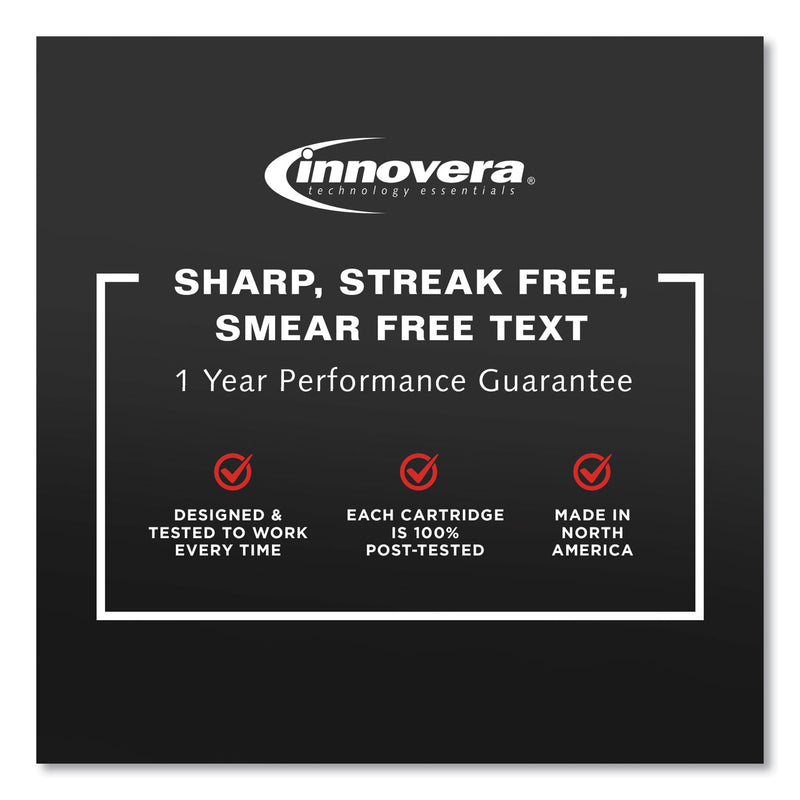 Innovera Remanufactured Black High-Yield Ink, Replacement for 952XL (F6U19AN), 2,000 Page-Yield