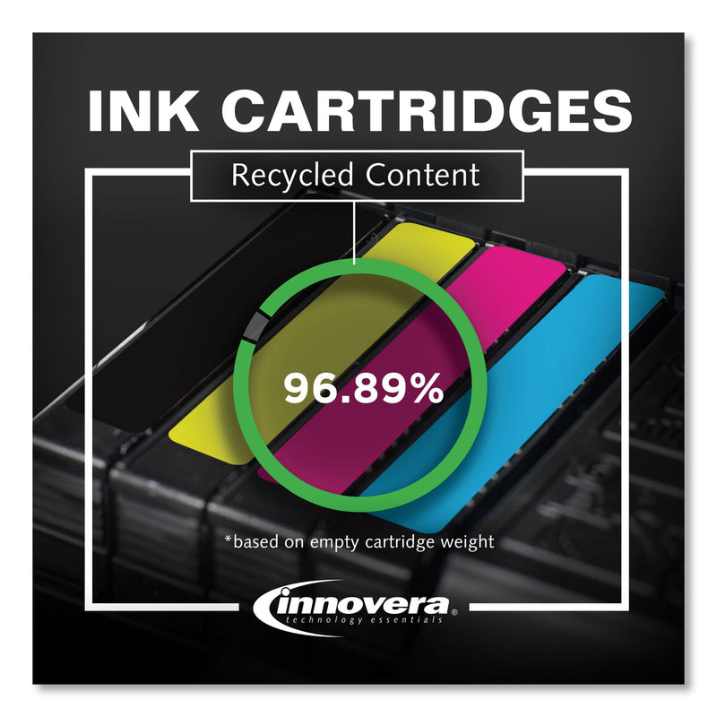 Innovera Remanufactured Black High-Yield Ink, Replacement for 952XL (F6U19AN), 2,000 Page-Yield