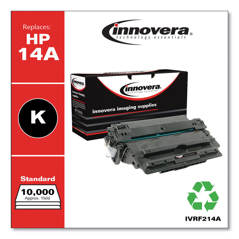 Innovera Remanufactured Black Toner, Replacement for 14A (CF214A), 10,000 Page-Yield