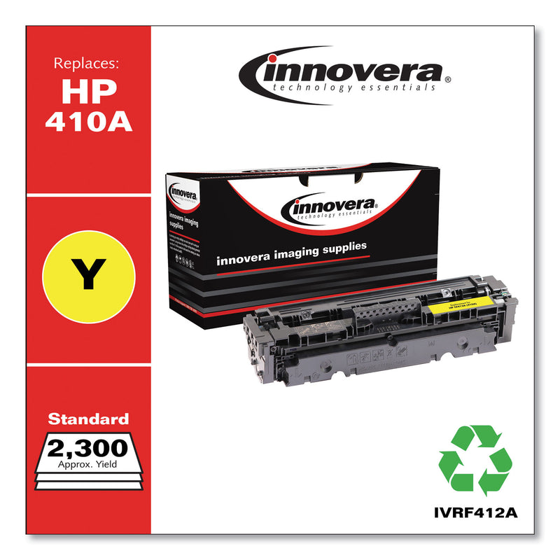 Innovera Remanufactured Yellow Toner, Replacement for 410A (CF412A), 2,300 Page-Yield